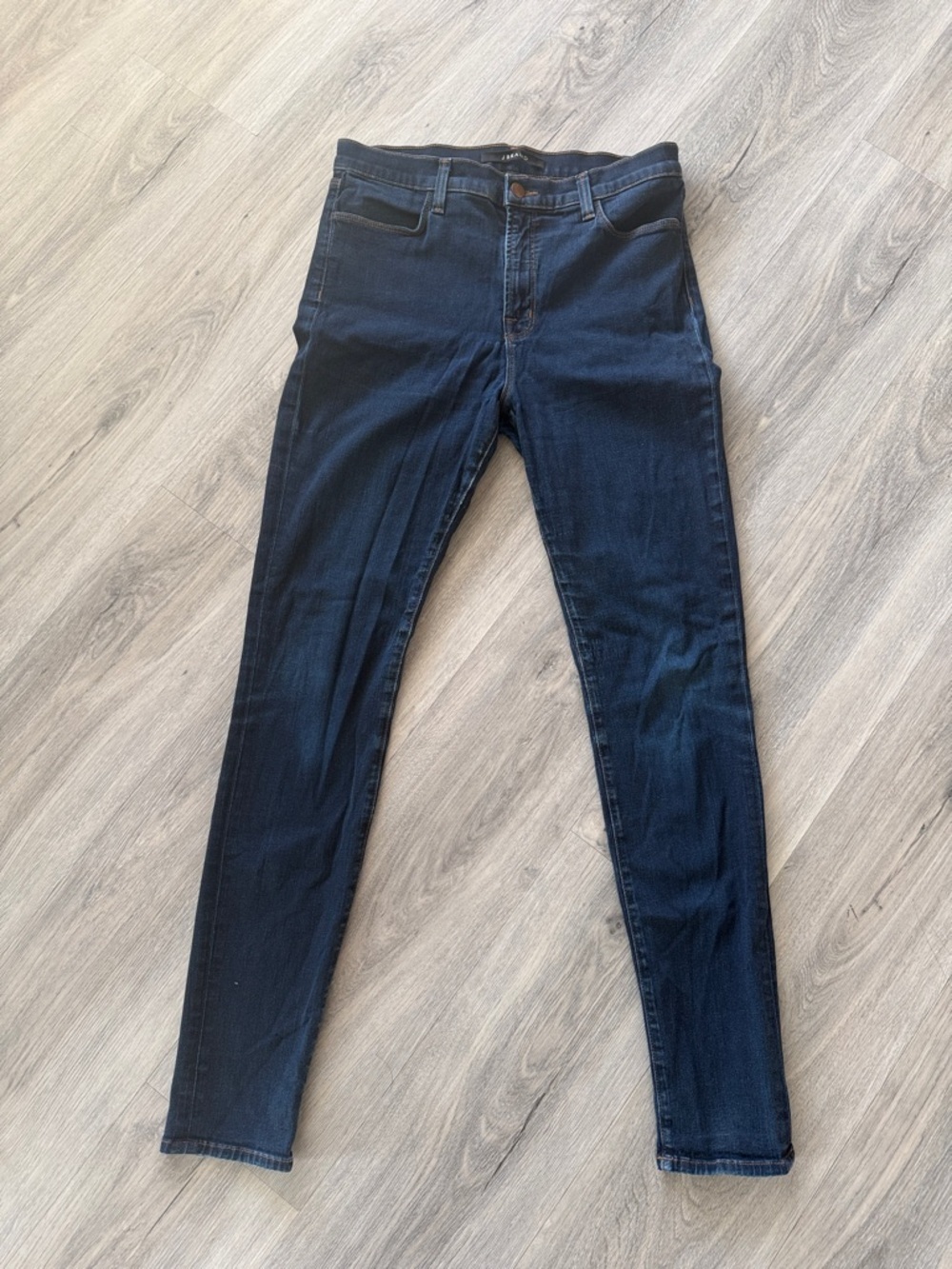 J Brand Dark Indigo Skinny Jeans with Contrast Stitching size 31